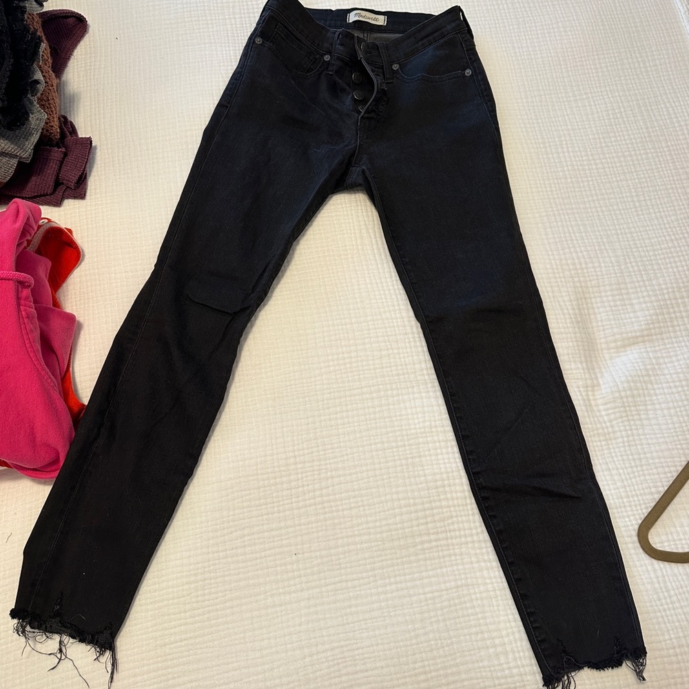 Madewell black skinny jeans